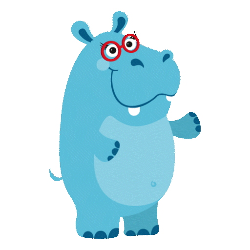Dreh und Trink Tier Nilpferd Hippo Holunder
