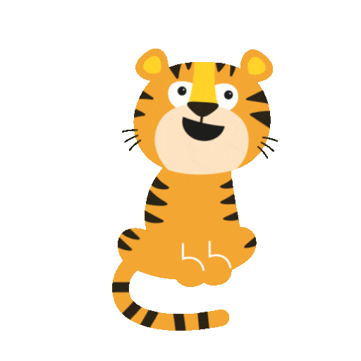 Dreh und Trink Tier Tiger Orangen Tiger