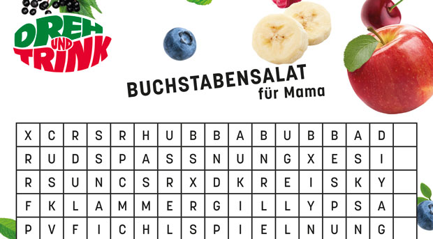 [Translate to English:] Buchstabensalat Mama