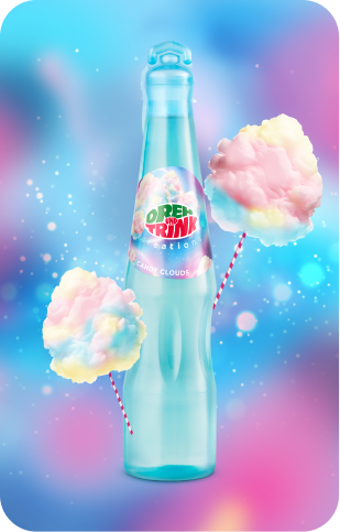 Dreh und Trink Candy Clouds